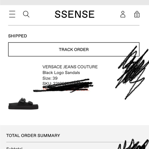 Versace Black Sandals - Picture 12 of 12